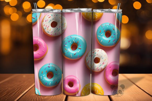 3D Donut Seamless Pattern 1: A Versatile Design for Creative and Commercial Use