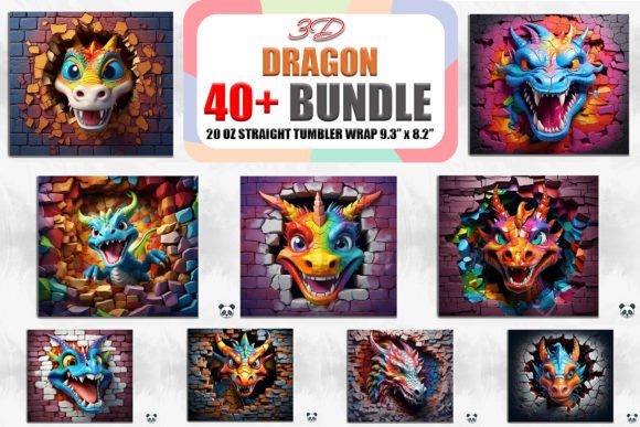 3D Dragon Cracked Hole Tumbler Bundle: A Creative Solution for Sublimation Design