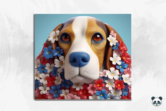 Patriotic Beagle Puppy 3D Tumbler Wrap