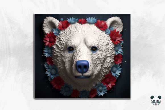 Patriotic Bear 3D Tumbler Wrap 2
