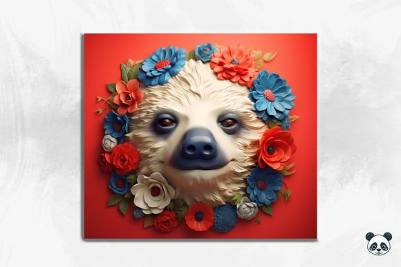 Patriotic Sloth 3D Tumbler Wrap 3: A Unique Design for Customization and Expression